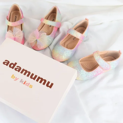 Miniatura 4 de ADAMUMU Zapatos de vestir para niñas, zapatos brillantes para niñas, zapatos de vestir para uniforme escolar de princesa Mary Jane, zapatos