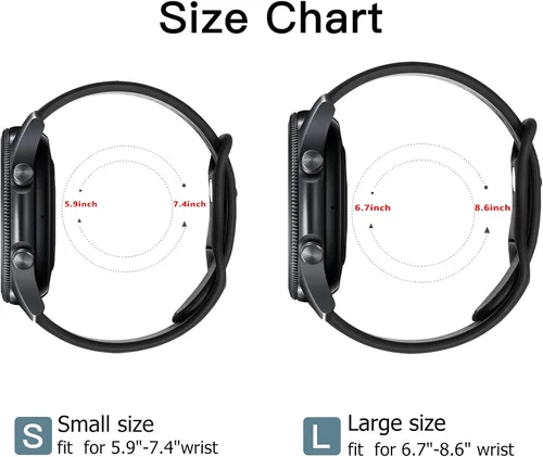 Miniatura 7 de Easuny Compatible con Samsung Galaxy Watch 3 1.772 in Band/Galaxy Watch 1.811 in/Gear S3 Frontier/Classic Watch Bands, 0.866 pulgadas, correa