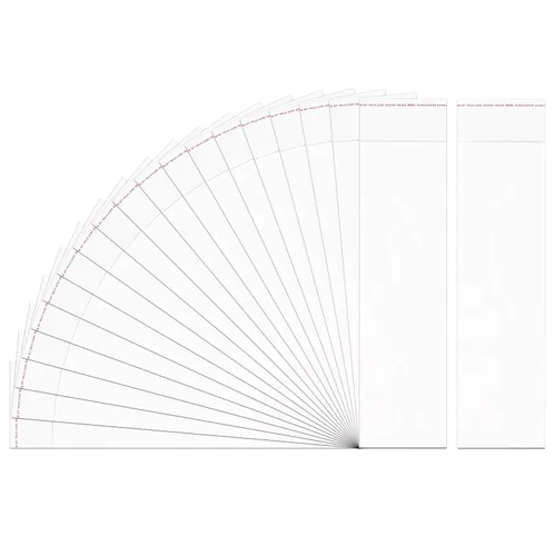 Miniatura 9 de Bolsas de celofán transparentes resellables transparentes de 1 mil pulgadas de largo adhesivas para panadería, galletas, dulces, joyas