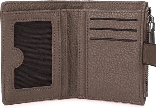 Miniatura 3 de Montana West Cartera para mujer con bloqueo RFID y bolsillo para monedas con cremallera, B Caqui