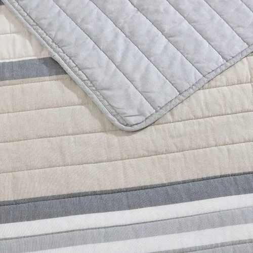 Miniatura 3 de Nautica - Juego de edredón individual, ropa de cama reversible de algodón con funda a juego, juego de ropa de cama moderno para todas las estaciones