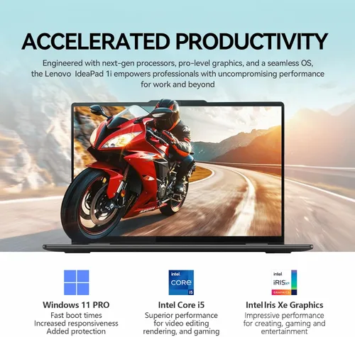Miniatura 6 de Lenovo 2026 Ideapad 1i 15 Pulgadas Laptop con Pantalla Táctil, Laptop de 15.6" FHD IPS con Pantalla Táctil, Intel Core i5-1335U