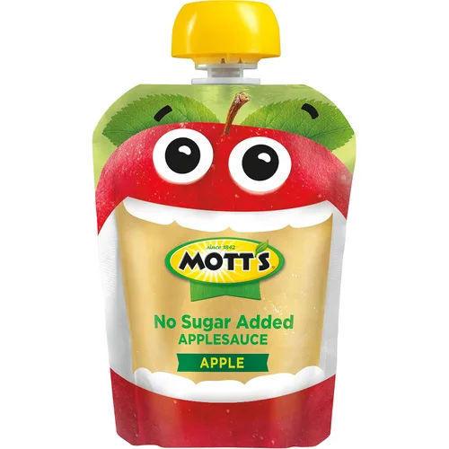 Miniatura 17 de Mott's Puré de manzana sin azúcar añadido, hecho de fruta real, sin sabores artificiales, bolsas transparentes de 3.2 onzas, paquete de 20