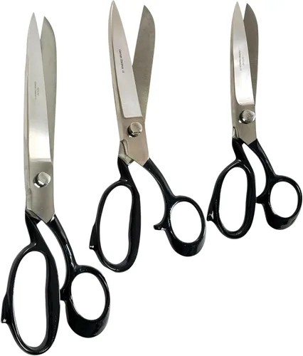 Juego de 3 tijeras de sastre alemanas de alta calidad (6", 8", 10") – Tijeras de corte de tela resistentes para costura, costura y tapicería