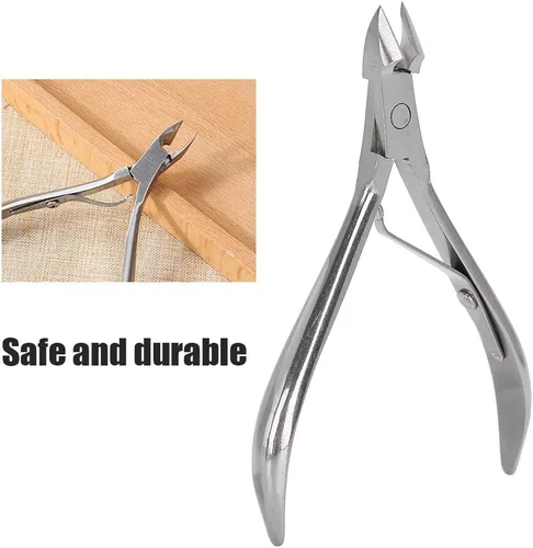 Miniatura 4 de Dioche Cortador de cutículas, cortador de cutículas, pinzas de cutícula, de acero inoxidable, para piel muerta, tijeras para pedicura, manicura