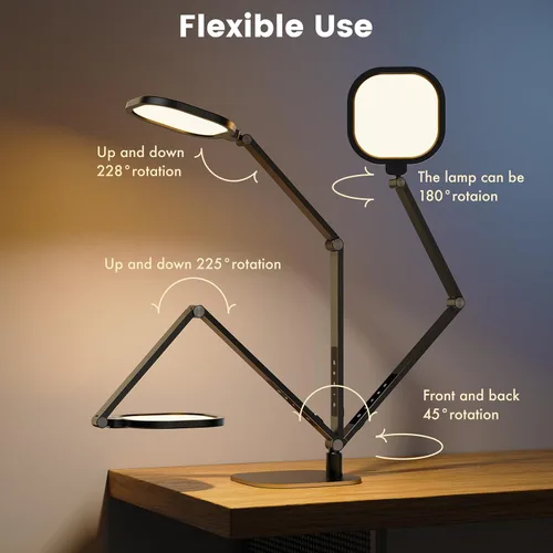 Miniatura 4 de Lámpara de escritorio LED LitONES para hogar/oficina, iluminación de 15W para computadora y zoom con CRI >95, función de memoria y temporizador