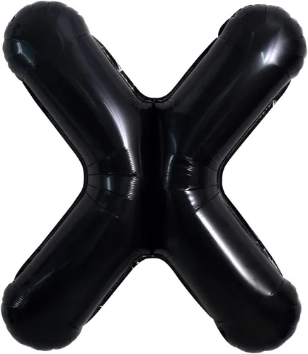Miniatura 36 de TONIFUL Globos grandes de helio de letras B negras grandes de 40 pulgadas, globos de aluminio Mylar para decoración de suministros de fiesta