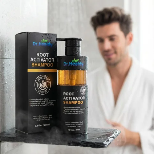 Miniatura 9 de Champú activador de raíces para hombres, champú para el crecimiento del cabello para pérdida de cabello y adelgazamiento del cabello, sin sulfato
