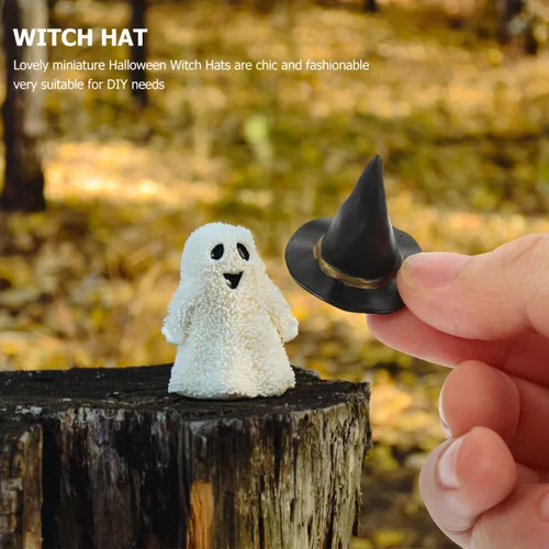 Miniatura 2 de Witch Hat Decoration 24Pcs Miniature Witch Hats for Halloween Party Decor Perfect for Dollhouse Accessories