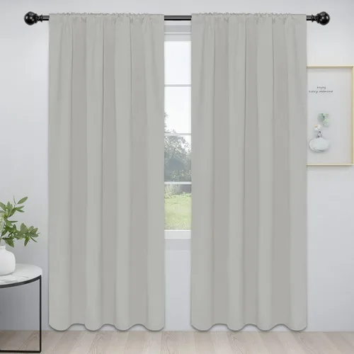 Miniatura 69 de Easy-Going - Cortinas opacas con bolsillo para varilla para el dormitorio, cortinas para ventanas que oscurecen la habitación o la sala de estar