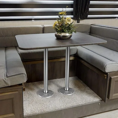 Miniatura 2 de Sistema de pata de mesa de madera de secuoya ITC de Selección de Fabricantes para RV o barco (plata, 29") TL5000-S-29 (B07VTY5TP6)