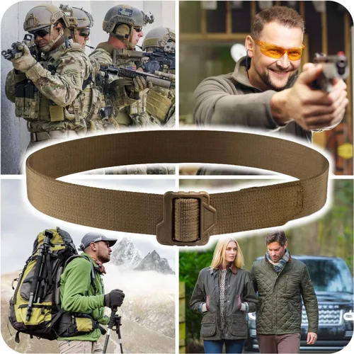 Miniatura 2 de M-Tac Cinturón táctico de doble servicio - Correa militar de nailon para uso general Cinturón Hebilla de plástico
