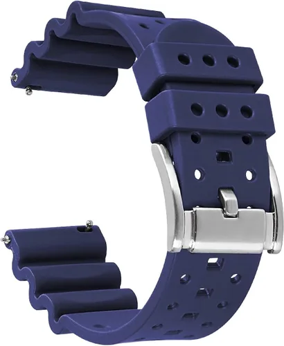 HUAFIY Correas de reloj de silicona de 0787in 0866in 0945in correas de goma de liberación rápida para hombres y mujeres Moderno
