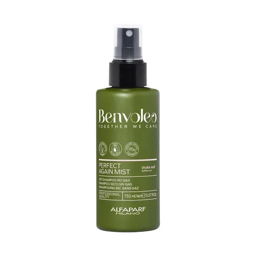 Alfaparf Milano Benvoleo Perfect Again Dry Shampoo Mist - Limpio, vegano y sostenible para el cuidado del cabello, sin gases/aerosol, elimina
