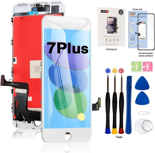 Miniatura 36 de EFAITHFIX para iPhone 7 Plus reemplazo de pantalla LCD negra de 5.5 pulgadas, conjunto de marco de visualización LCD, pantalla táctil 3D