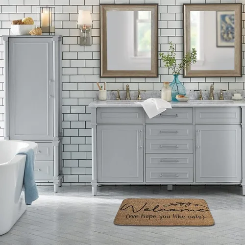 Miniatura 3 de Hellur - Felpudo de bienvenida, tapete de inauguración de la casa, tapete divertido para puerta, tapete de puerta de 16 x 24 pulgadas, tapete