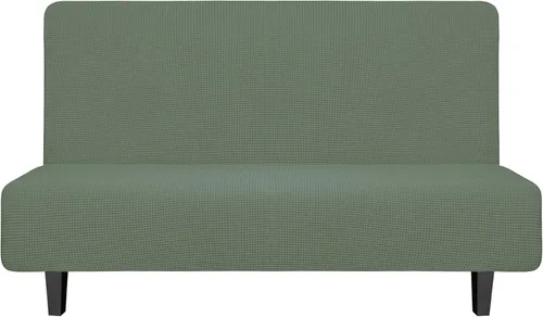 Miniatura 18 de Easy-Going - Funda elástica para futón, cubierta para sofá cama sin brazos, protector de muebles sin reposabrazos con parte inferior elástica