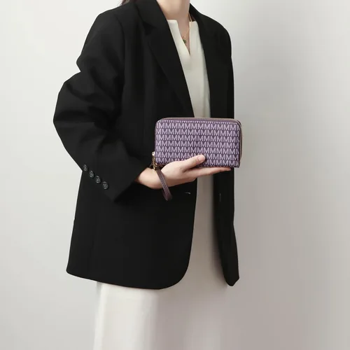 Miniatura 29 de MKF Collection Mia K - Cartera de pulsera para mujer, pequeña cartera de cuero vegano para tarjetas de crédito con cremallera y bolsillo