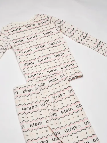 Miniatura 5 de Calvin Klein Conjunto de pijama de 2 piezas de forro polar para niña