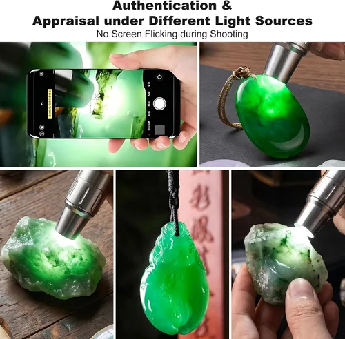Miniatura 7 de Expert Jade - Linterna de evaluación de jade, lámpara LED con detector de luz de evaluación de jade, linterna portátil de identificación de joyas