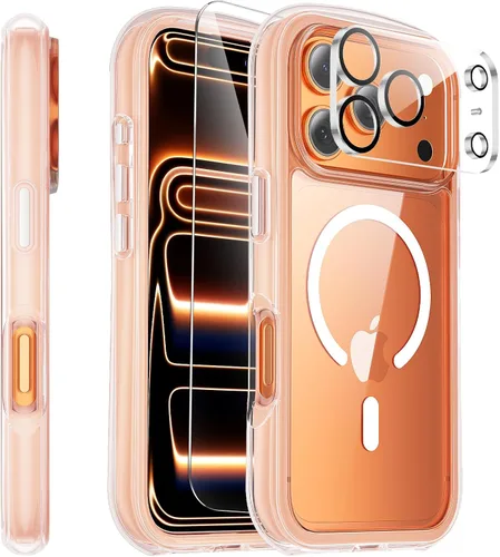 Miniatura 14 de Funda magnética diseñada para iPhone 11 Pro Max, [probada en caídas de grado militar] [compatible con MagSafe] Funda protectora delgada translúcida