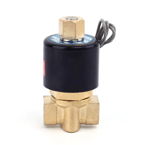Miniatura 6 de SNS DC12V 1/4" válvula electromagnética eléctrica de latón del NPT agua normalmente abierta, aire, diesel 2WK025-N08