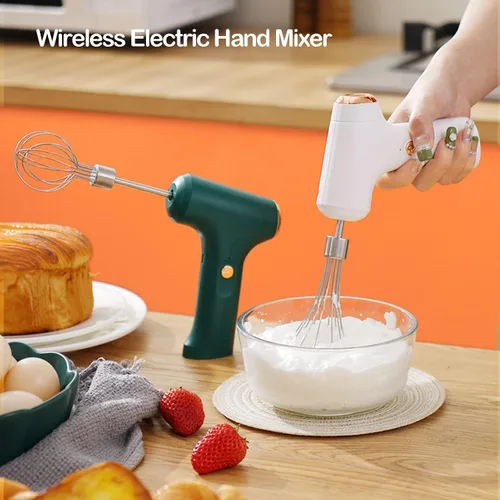 Miniatura 2 de Electric Hand Whisk, USB Rechargeable, Wireless Portable Egg Beater with 2 Detachable Whisks with 3 Speed Modes for Eggs/Milkshake Cream/Butter/Baby