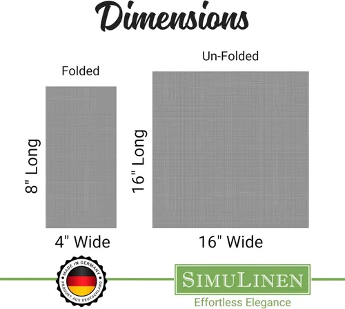 Miniatura 5 de SimuLinen Servilletas de Cena Desechables Amethyst - Servilletas de Papel Moradas con Sensación de Lino Similar a Tela para Bodas, de Lujo 16"x16