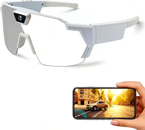 Miniatura 13 de POV - Lentes de sol de béisbol 4K con cámara, lentes de cámara inteligente para hombres y mujeres, gafas de sol con cámaras con tarjeta SD de 32 GB