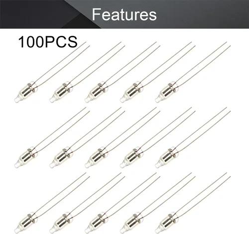 Miniatura 3 de Othmro 100 bombillas LED AC 220 V F5 5 × 0.512 in luz roja brillante bombillas de neón lámparas indicadoras duraderas bombillas de neón brillantes