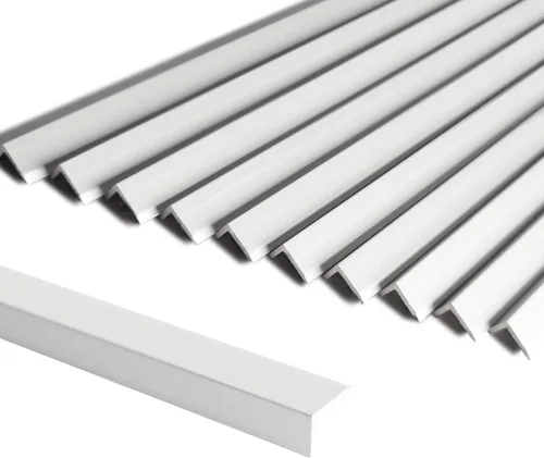 Miniatura 9 de SUNWINGS Paquete de 10 adornos de azulejos de aluminio de 12 pulgadas para despegar y pegar, borde decorativo para salpicaduras de cocina, Negro mate