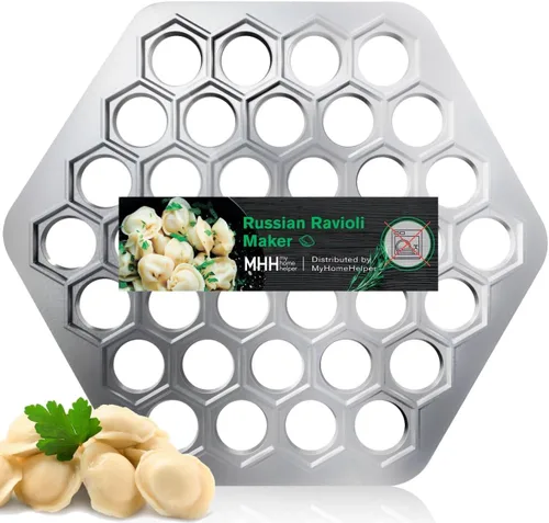 Fabricante de Ravioli Ruso Molde para Albóndigas Pelmeni Molde de Metal Siberiano Fabricante de Albóndigas de Carne Máquina Cortadora de Raviolis 1.