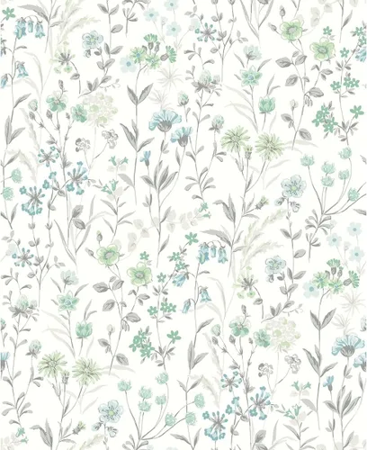 Miniatura 3 de NextWall Papel tapiz autoadhesivo de flores silvestres (multicolor)
