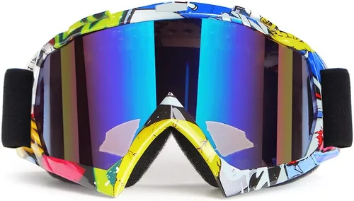 Miniatura 9 de Gafas de Motocicleta Motocross Dirt Bike Resistentes al Viento ATV A Prueba de Polvo Gafas de Carreras Resistentes a los Arañazos Gafas de Seguridad