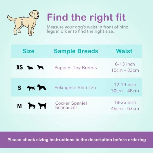 Miniatura 5 de Pañales absorbentes para perros machos, bandas para el vientre para perros con protección contra fugas, micción excitable, incontinencia