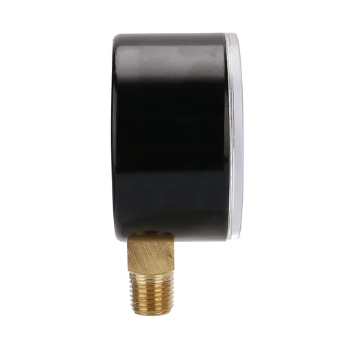 Miniatura 4 de MEASUREMAN Medidor de Presión de Tipo Diafragma en Cápsula de Baja Presión, Esfera de 2-1/2", Montaje Inferior de 1/4" NPT, Ajustable, 0-5 Psi