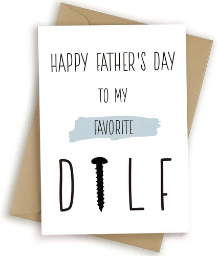 Miniatura 6 de Bonita tarjeta del día del padre, divertido regalo del primer día del padre de parte del bebé, linda tarjeta del día del padre para papá para papá