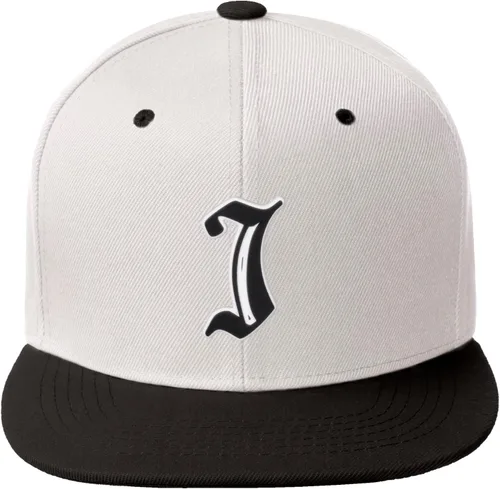 Miniatura 1557 de Daxton Gorra clásica con visera de billete plano con letras del alfabeto inglés antiguo de la A a la Z