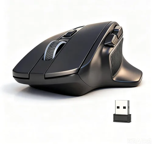 E-YOOSO Ratón inalámbrico ergonómico cómodo con botones laterales y dongle USB, batería máxima de 4800 DPI, modo dual Bluetooth 2.4G para