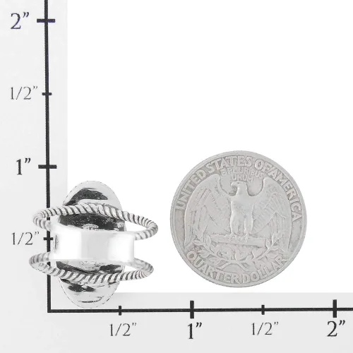 Miniatura 4 de Anillo turquesa de plata de ley 925 con piedras preciosas genuinas tamaño 6 a 11 (elige color)