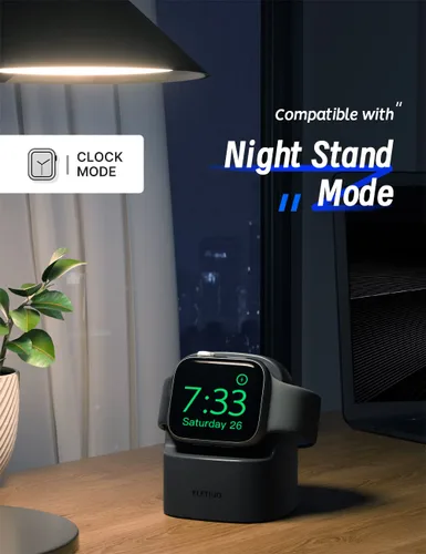 Miniatura 3 de ELETIUO Soporte Cargador Compatible con Apple Watch Series 49/46/45/44/42/41/40/38mm iWatch Ultra2/Ultra/10/9/8/SE2/7/6/SE/5/4/3/2/1, Estación