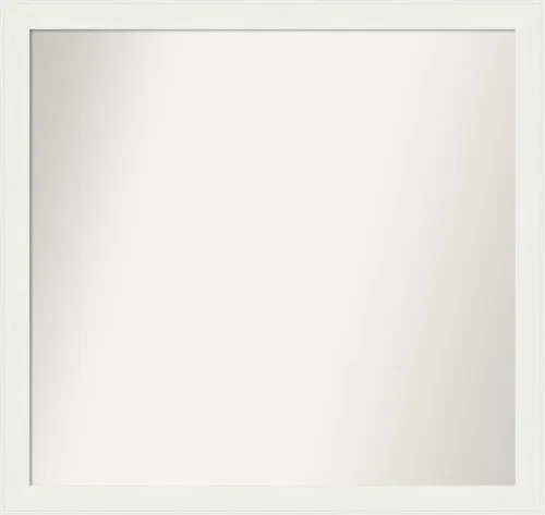 Miniatura 279 de Amanti Art Espejo de baño blanco para sobre el fregadero, 24 x 24 pulgadas, hecho a medida, espejo de tocador cuadrado blanco estrecho, marco