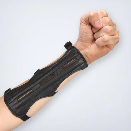 Miniatura 8 de Archery Arm Guard, Adjustable & Breathable Double-Layer Forearm Protector with 3 Straps, Unisex Ambidextrous Design for Youth & Adults, Archery