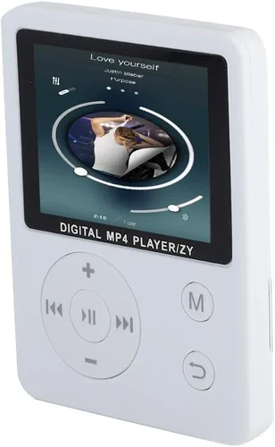 MP3 portátil ligero y delgado, reproductor de música MP4 con altavoz auricular HiFi sin pérdida de sonido y ranura para tarjeta TF, reproductor