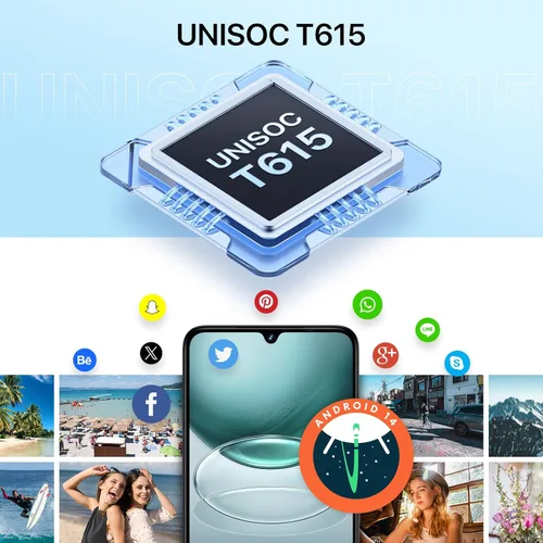Miniatura 8 de UMIDIGI G100 Teléfono celular desbloqueado Android 14, pantalla HD+ de 6.9" a 120Hz, Octa-core 16GB +256GB ampliable a 1TB, GPS, teléfono