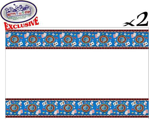 Miniatura 6 de Juego de suministros de fiesta temática de casino de lujo para 20 personas, incluye 20 platos grandes, 20 platos pequeños, 20 servilletas, 20 tazas