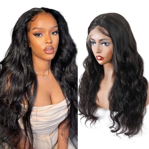 Miniatura 14 de Cabello humano ondulado con cierre frontal de encaje HD 4 x 4, cierre de encaje con cabello de bebé, cabello humano 100% virgen brasileño