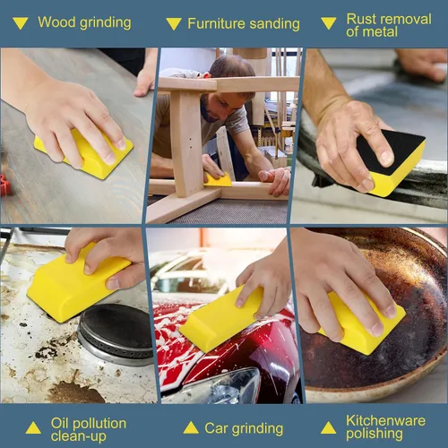 Miniatura 5 de Bloques de Lijado para Cuerpo de Auto, bloque de lijado para cuerpo de auto, Juego de Bloque de Lijado a Mano 7 piezas, Bloques de Lijado