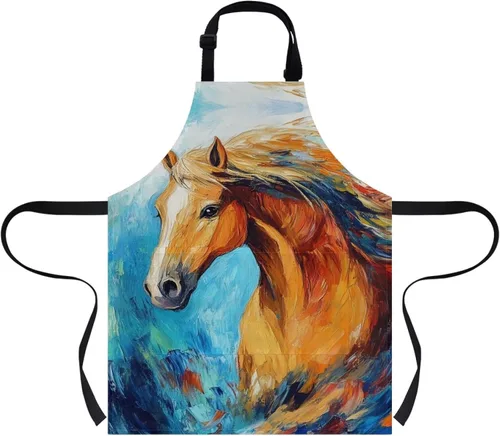 Miniatura 21 de doginthehole Delantal para niños con bolsillo para niños y niñas, delantales de chef ajustables con 2 bolsillos para cocinar, pintar