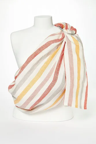 Miniatura 10 de Hip Baby Wrap Portabebés con anillo – Portabebés cruzado, regalo ideal para baby shower, tela suave y transpirable, ligero ajustable para bebés a